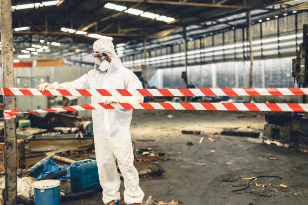 Professional Crime Scene Cleanup technician working in Stone Mountain, GA